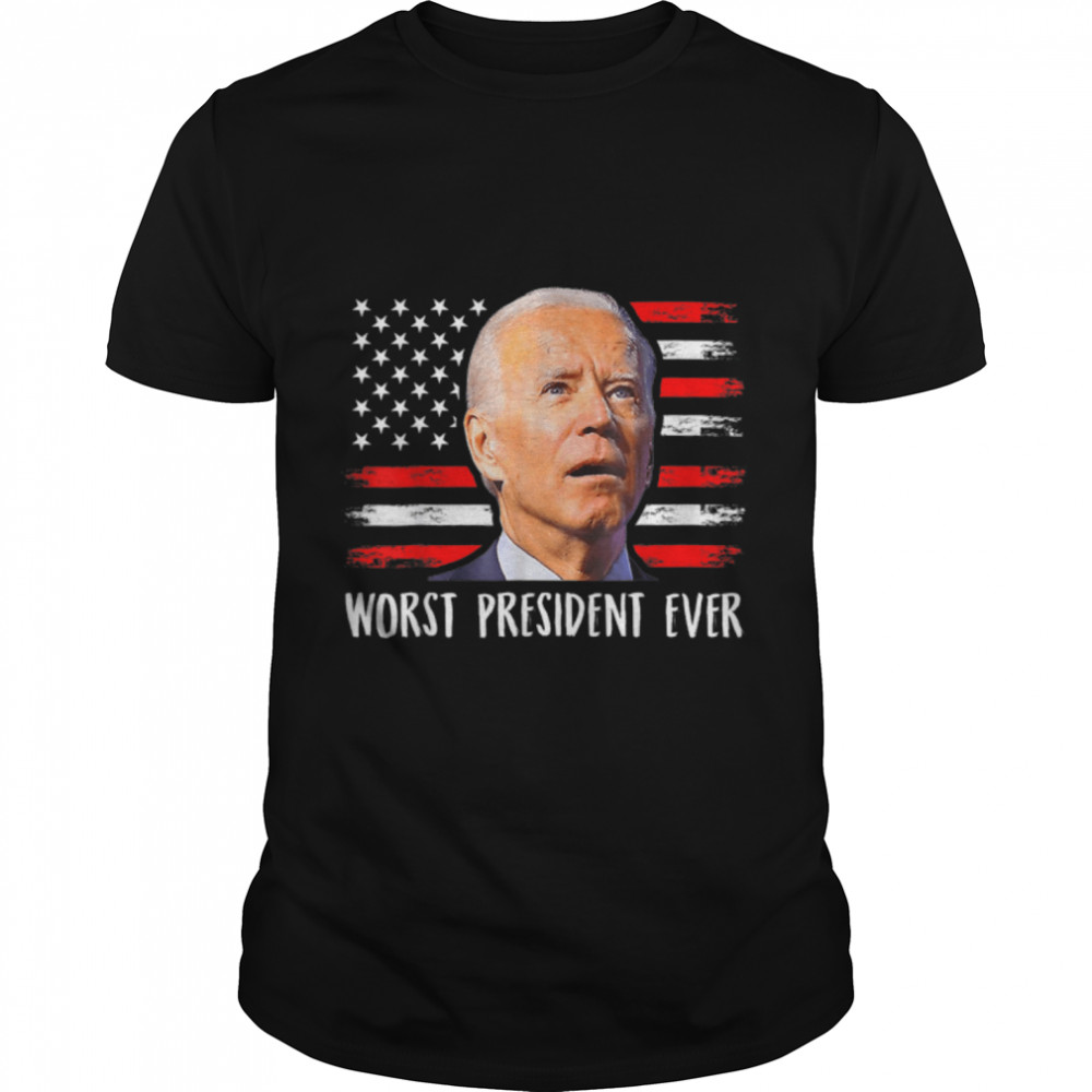 Joe Biden Worst President Ever Funny Joe Biden Memes T-Shirt B0B451Cv25