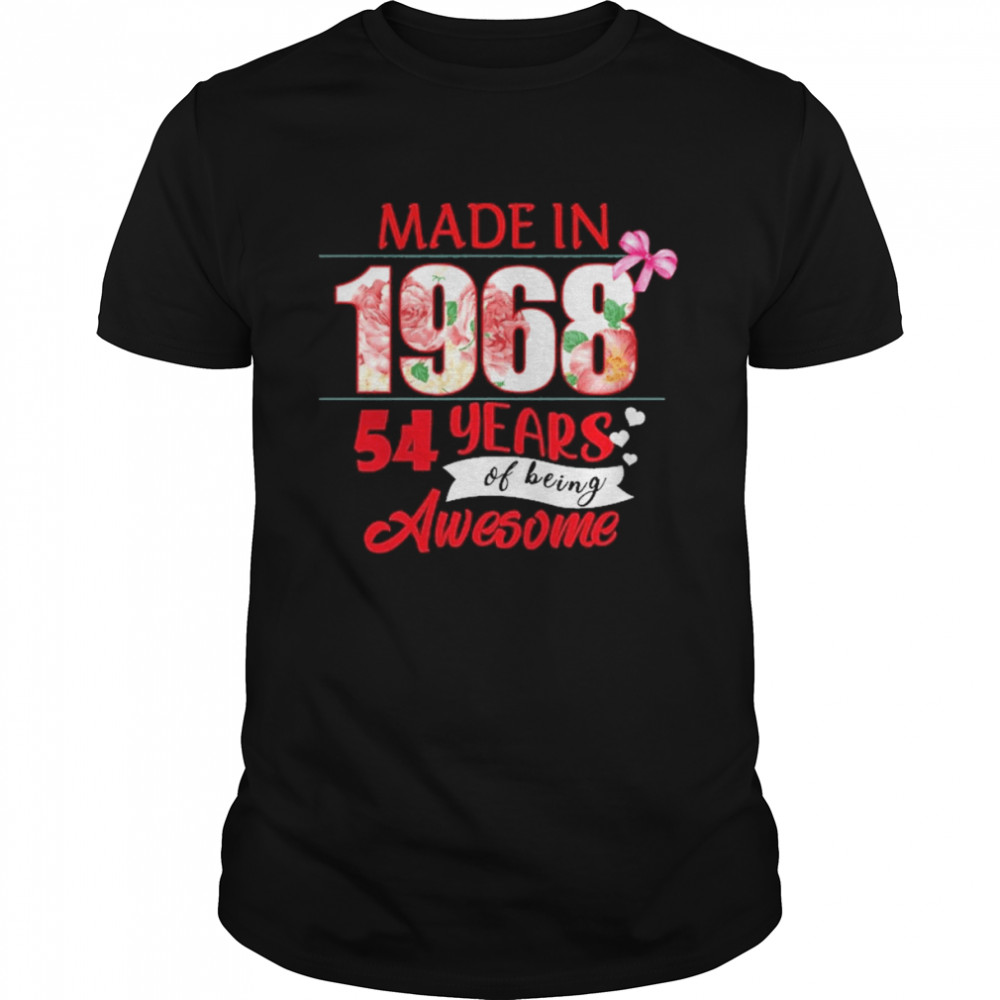 Made In 1968 54 Year Of Being Awesome  Classic Men's T-shirt