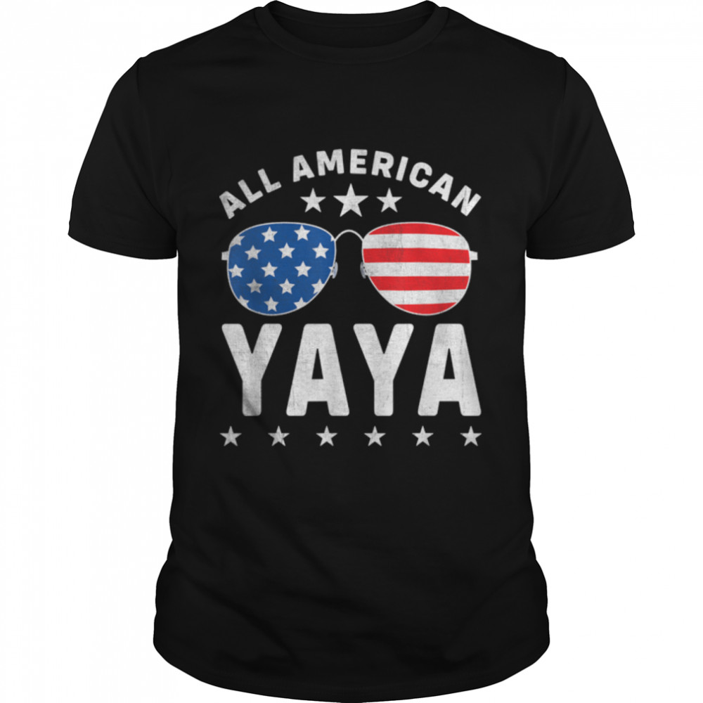 Mens All American Yaya 4Th Of July Sunglasses And Stars T-Shirt B0B45Knwbx