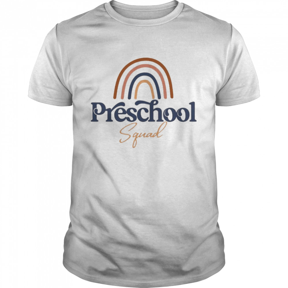 Rainbow Preschool Squad  Classic Men's T-shirt