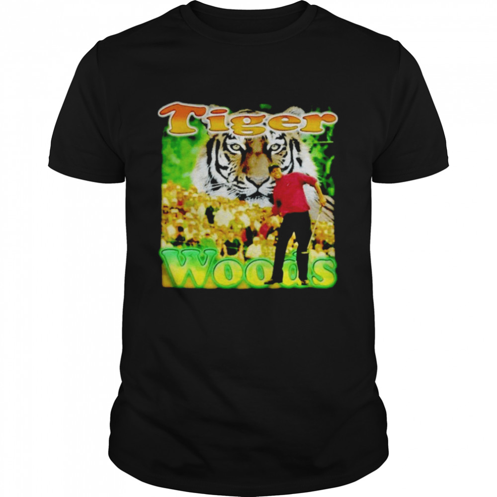 Tiger Woods and Tiger golf shirt