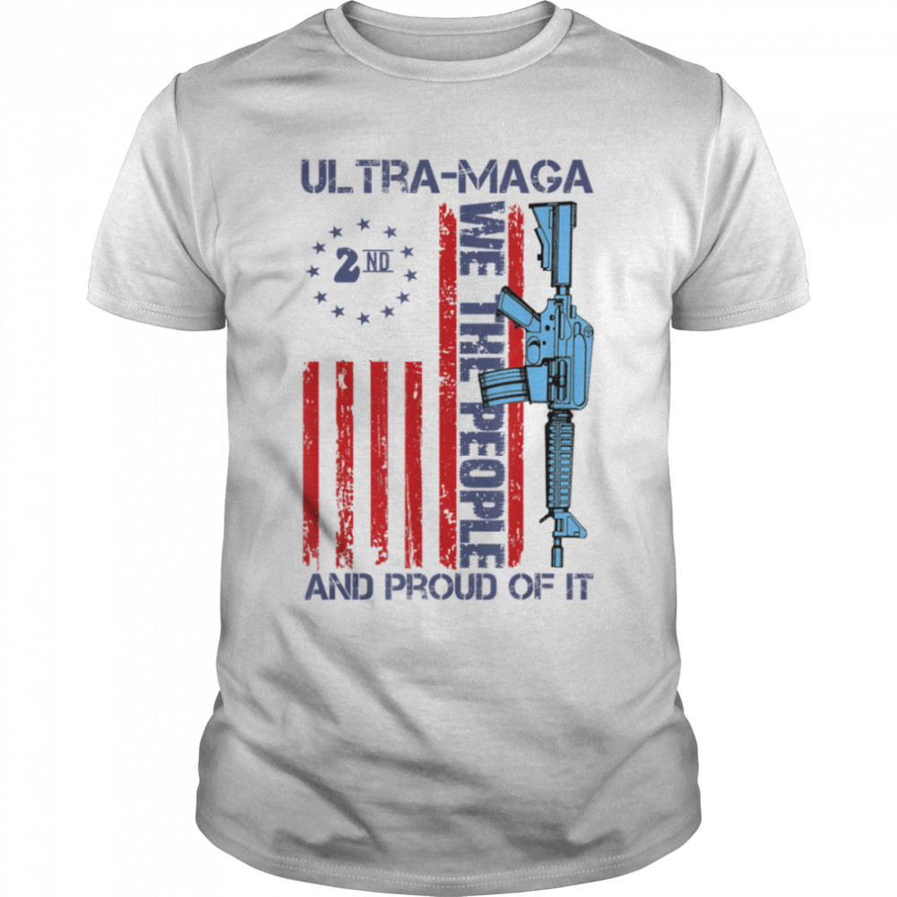 Ultra Maga And Proud Of It Anti-Biden Funny Shirts Us Flag T-Shirt B0B44Swz66