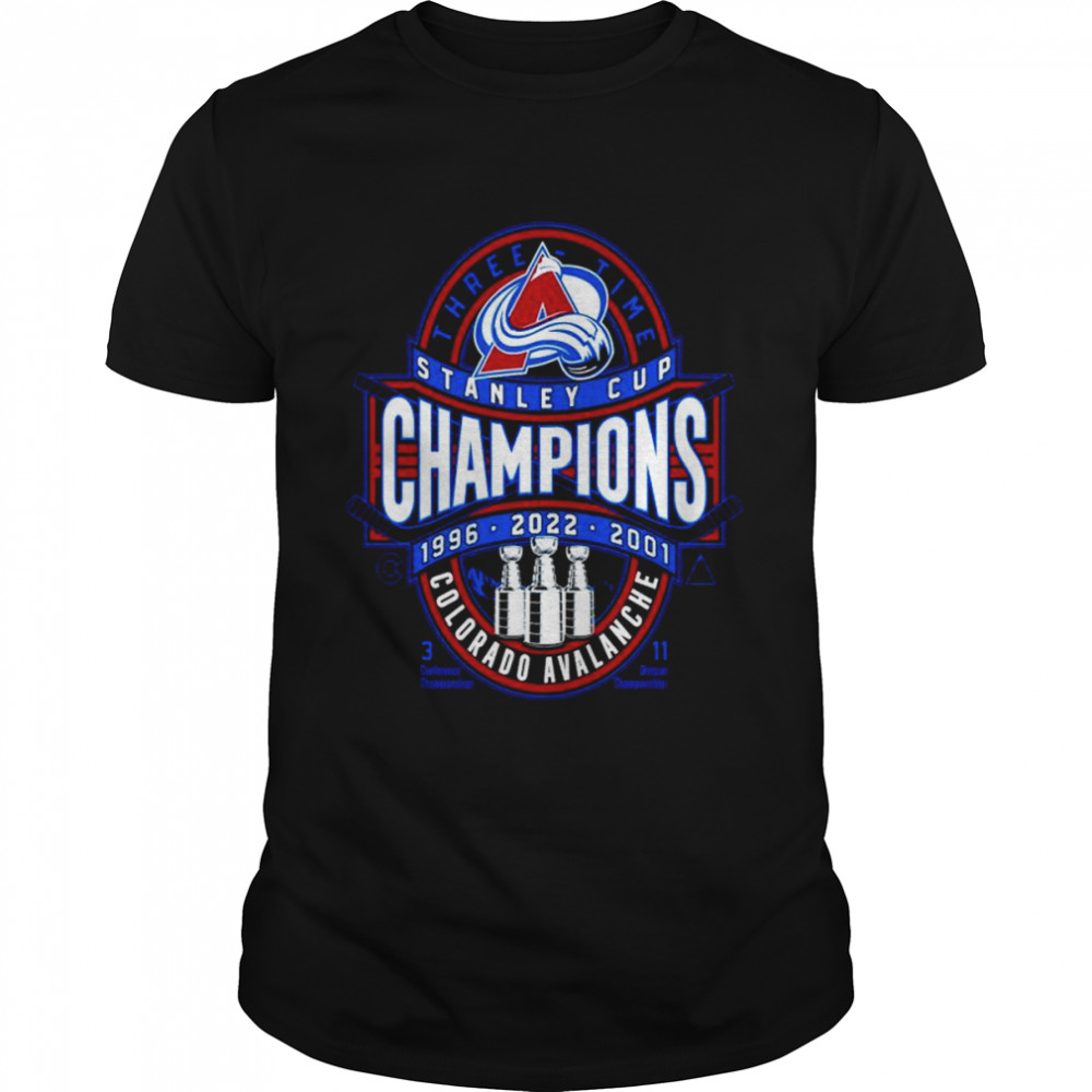 Colorado Avalanche 3-Time Stanley Cup Champions Clear The Puck shirt Classic Men's T-shirt