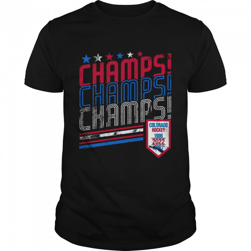 Colorado Avalanche Champs Champs Champs shirt Classic Men's T-shirt