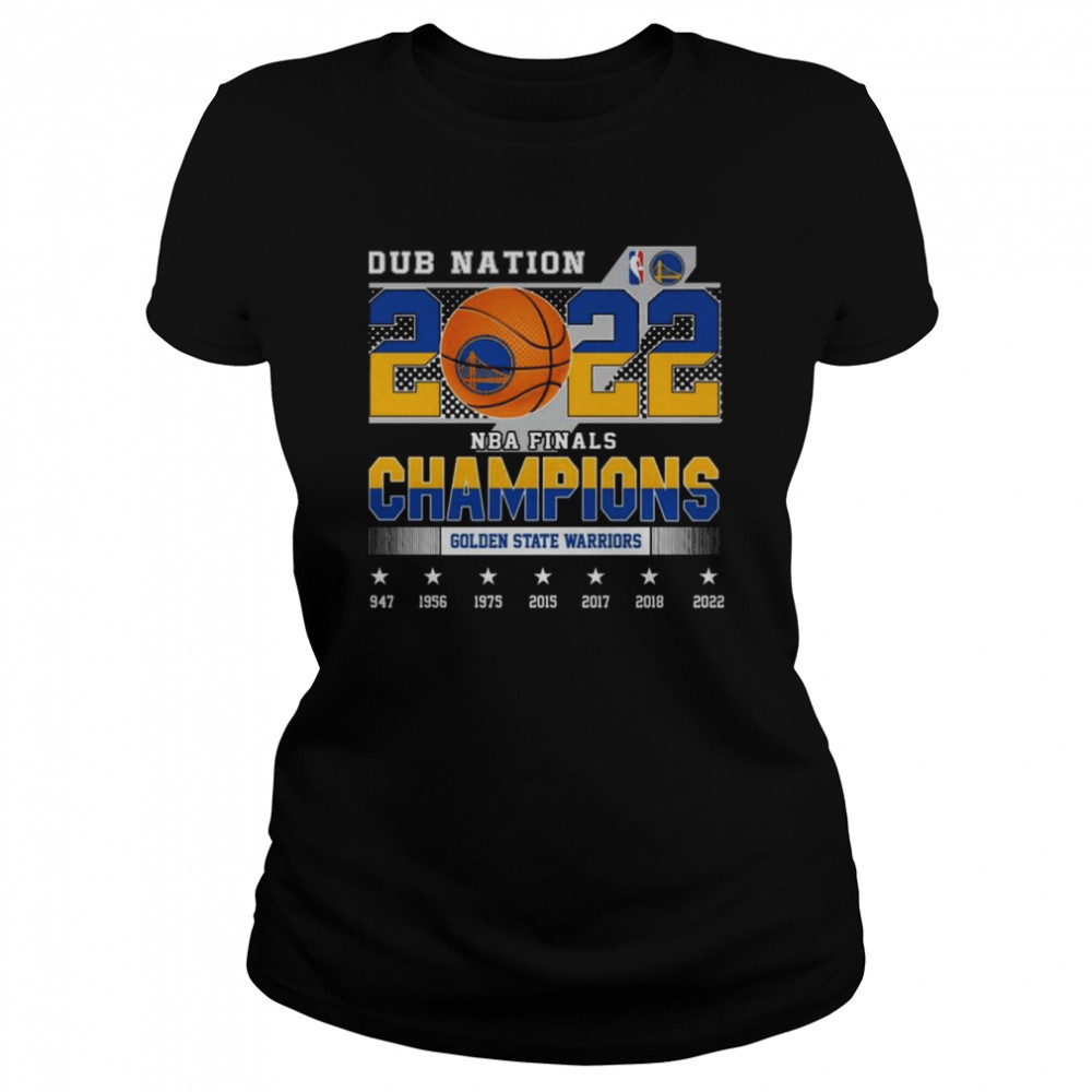Dub Nation 2022 NBA Finals Champions Golden State Warriors 1947 2022 shirt Classic Women's T-shirt