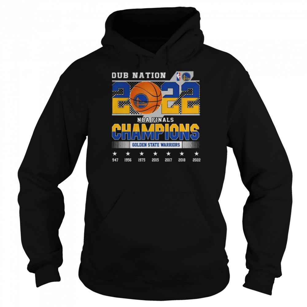 Dub Nation 2022 NBA Finals Champions Golden State Warriors 1947 2022 shirt Unisex Hoodie