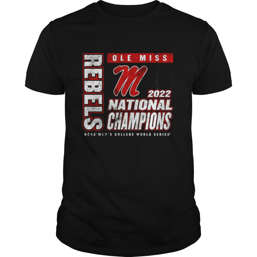 Ole Miss Rebels 2022 NCAA Men’s Baseball College World Series Champions Pitching Mound Tri-Blend T- Classic Men's T-shirt