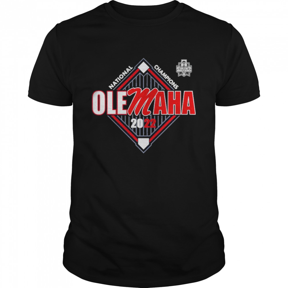 Ole Miss Rebels Blue 84 2022 NCAA Men’s Baseball College World Series Champions Olemaha T- Classic Men's T-shirt