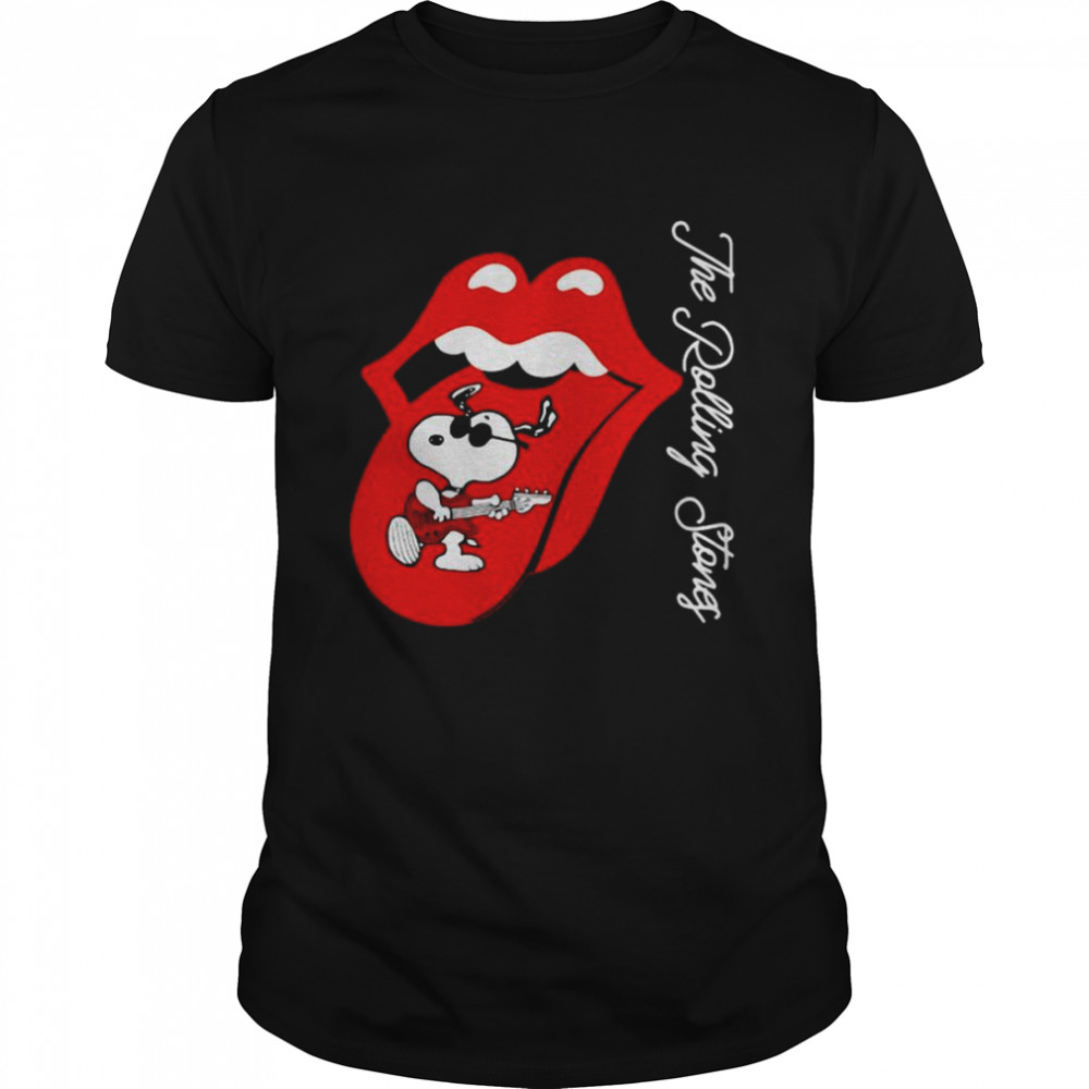 Snoopy The Rolling Stones shirt Classic Men's T-shirt
