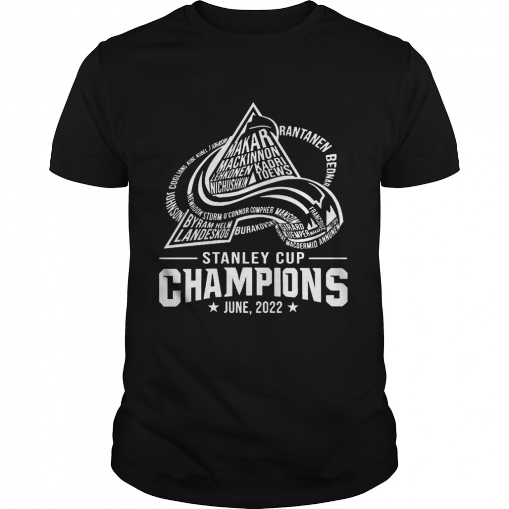 Colorado Avalanche Stanley Cup Champions June, 2022 Shirt