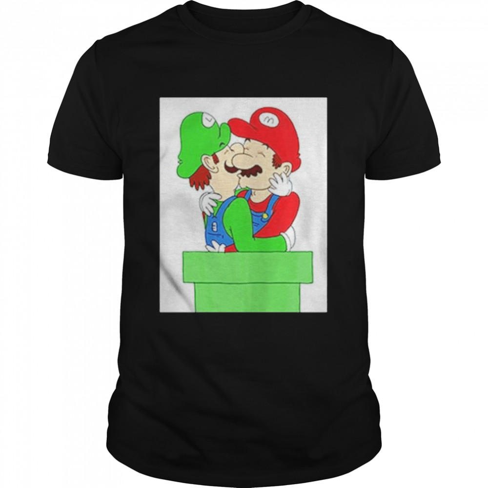 Mario And Luigi Kissing shirt