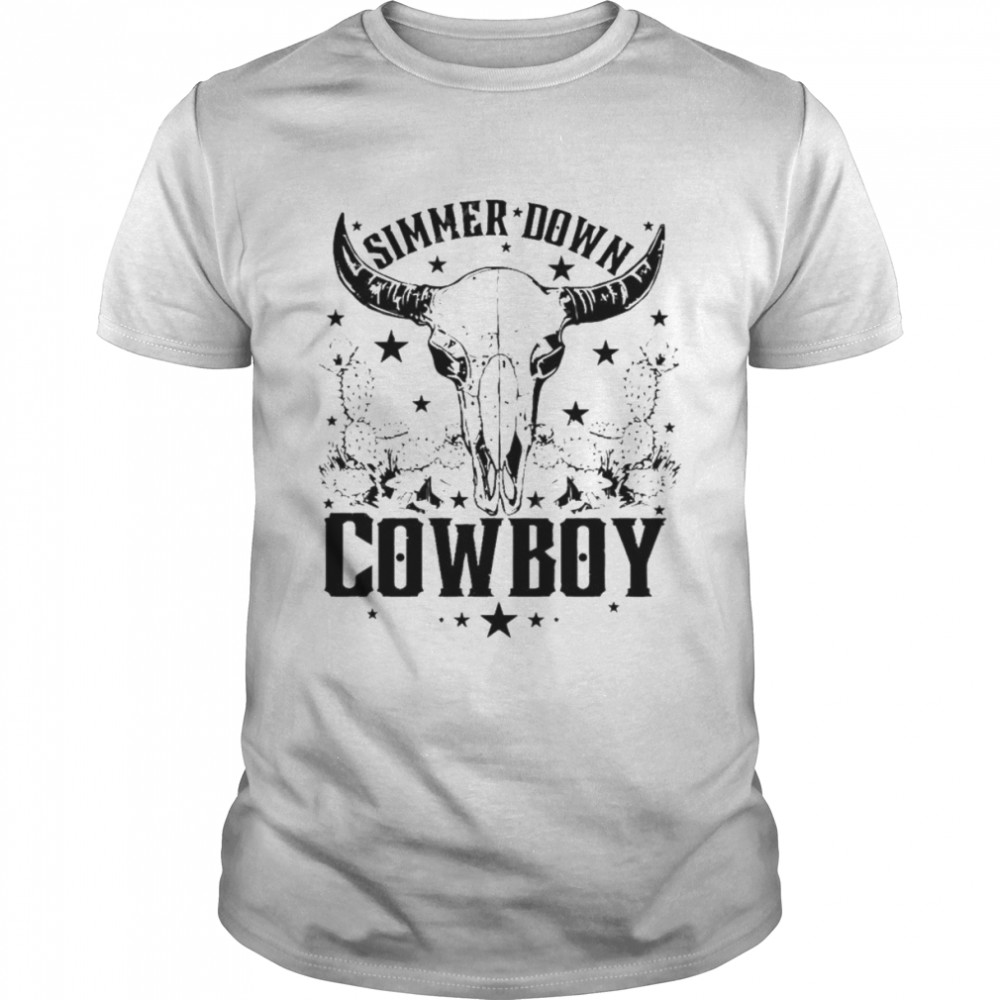 Simmer Down Cowboy Rodeo Western Shirt