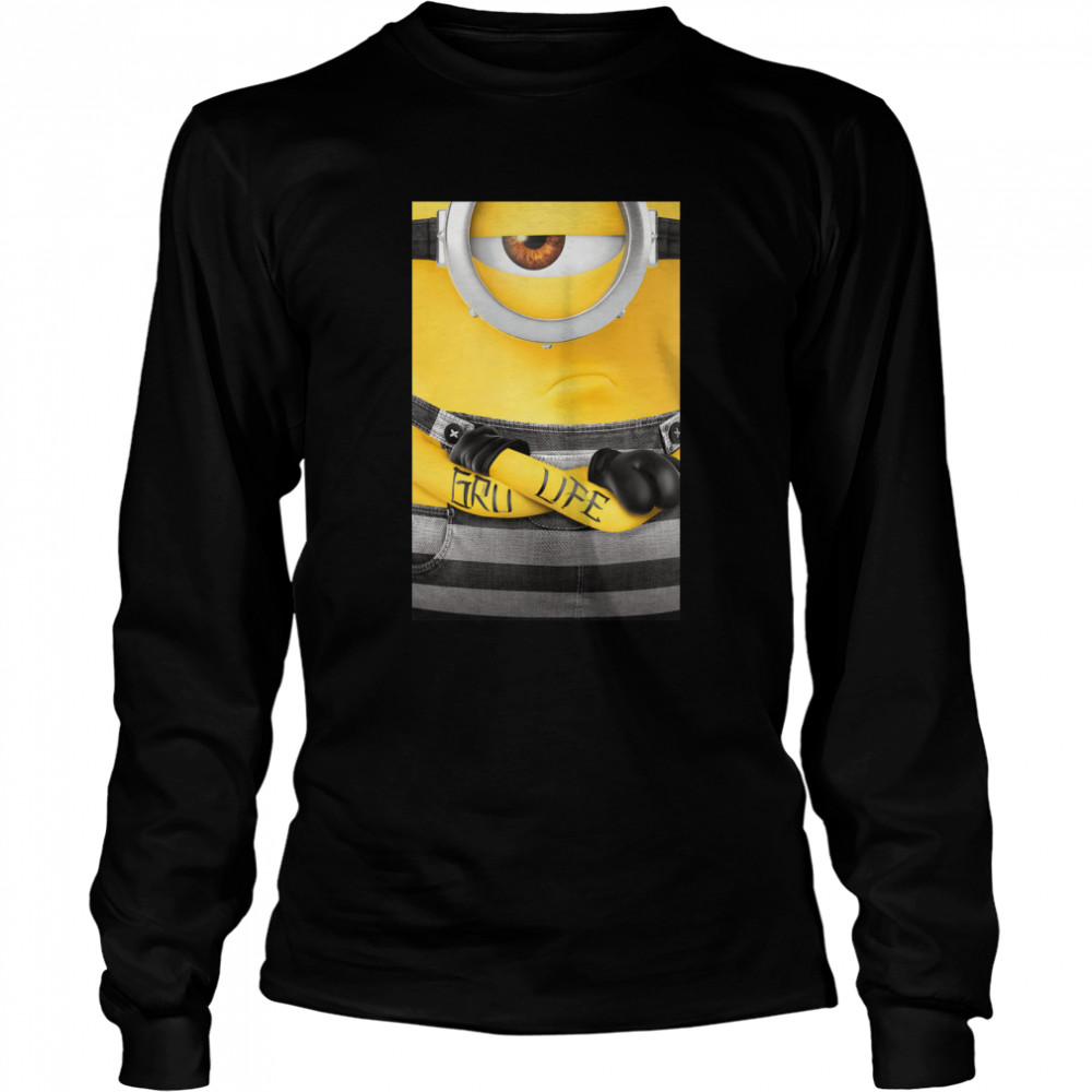 Despicable Me Minions Gru Life Bad Minion Tattoo Classic T- Long Sleeved T-shirt
