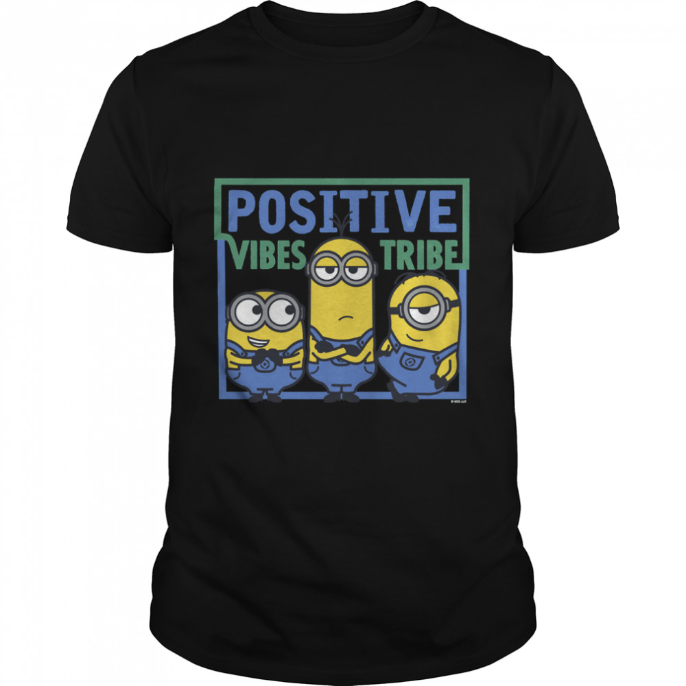 Minions Positive Vibes Tribe Langarmshirt Essential T- Classic Men's T-shirt