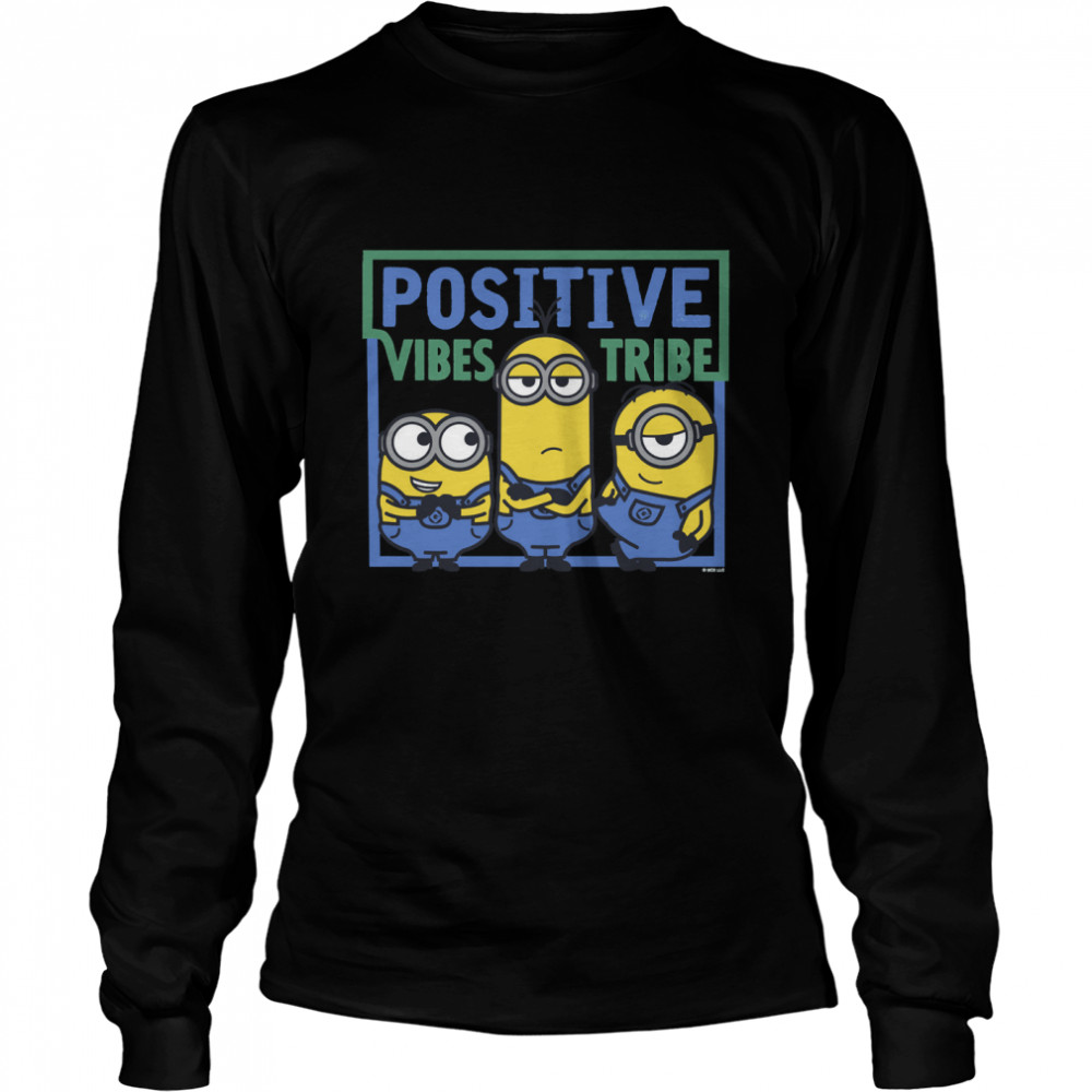 Minions Positive Vibes Tribe Langarmshirt Essential T- Long Sleeved T-shirt