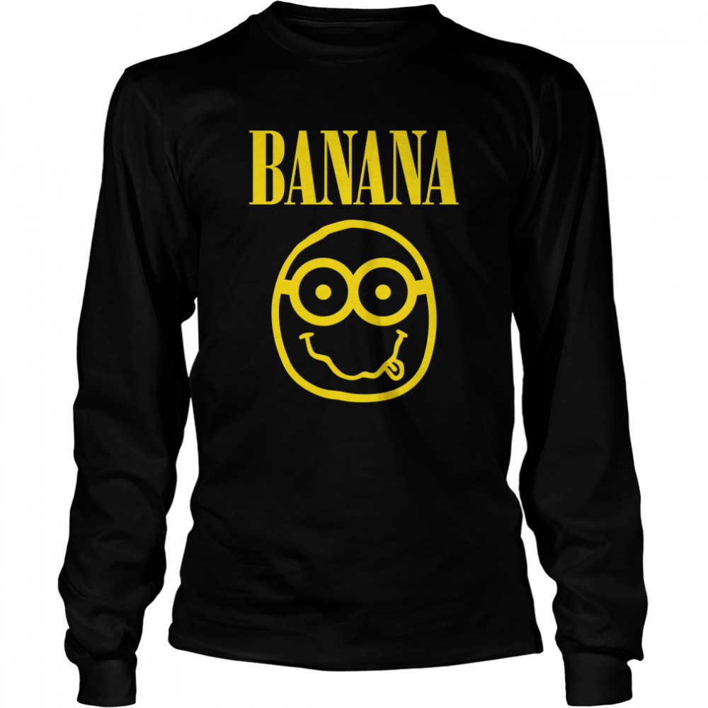 Nirvana Banana Logo Essential T- Long Sleeved T-shirt