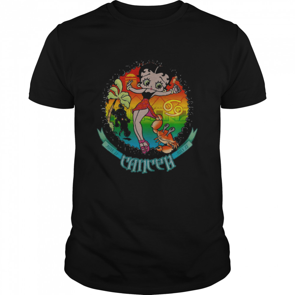 Betty Boop Tan 69 June 22 Cancer July 22 Shirt