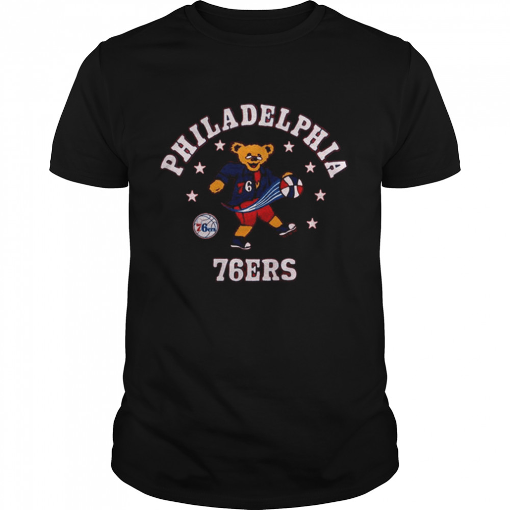 Nba Grateful Dead Philadelphia 76Ers Shirt