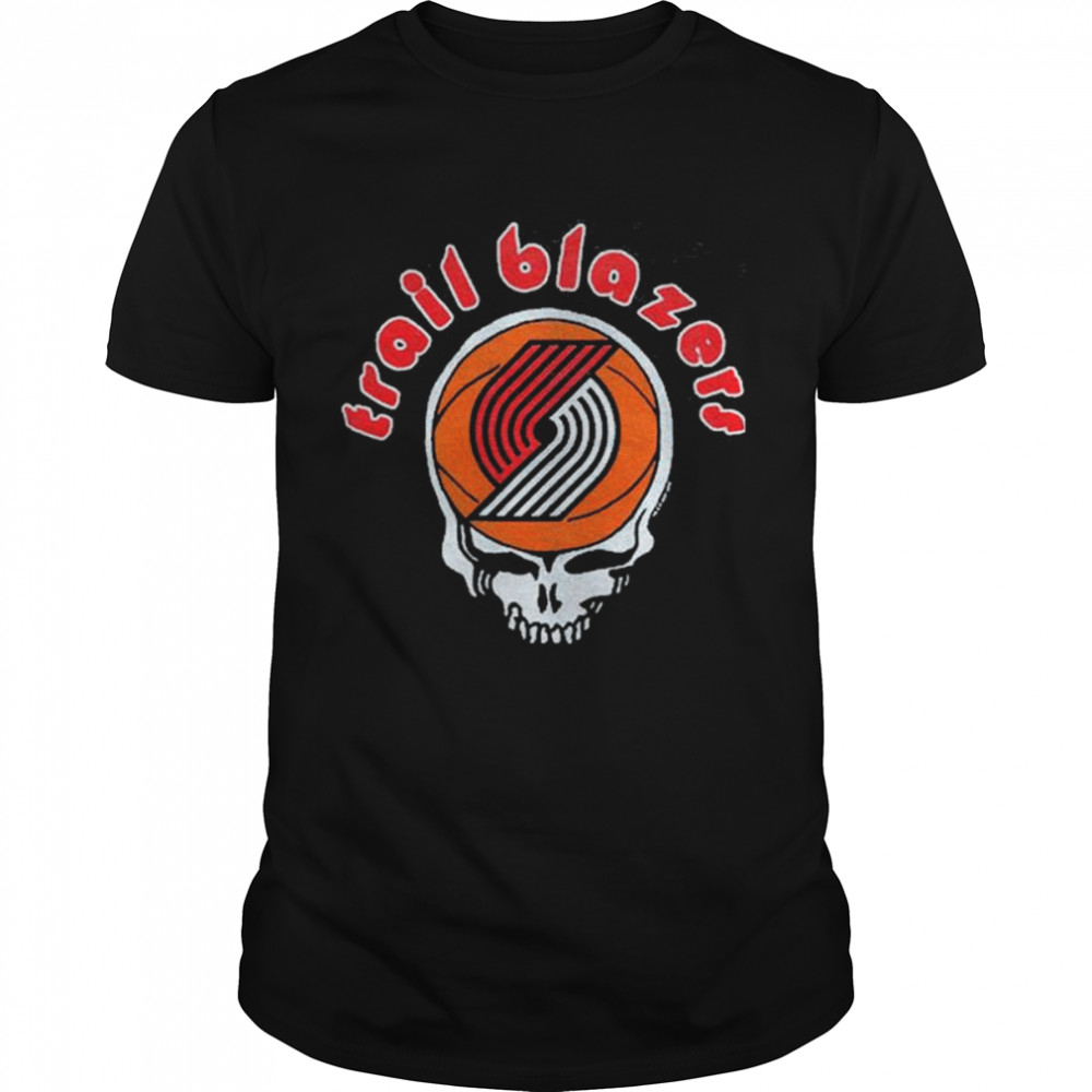 Nba Grateful Dead Trail Blazers Shirt