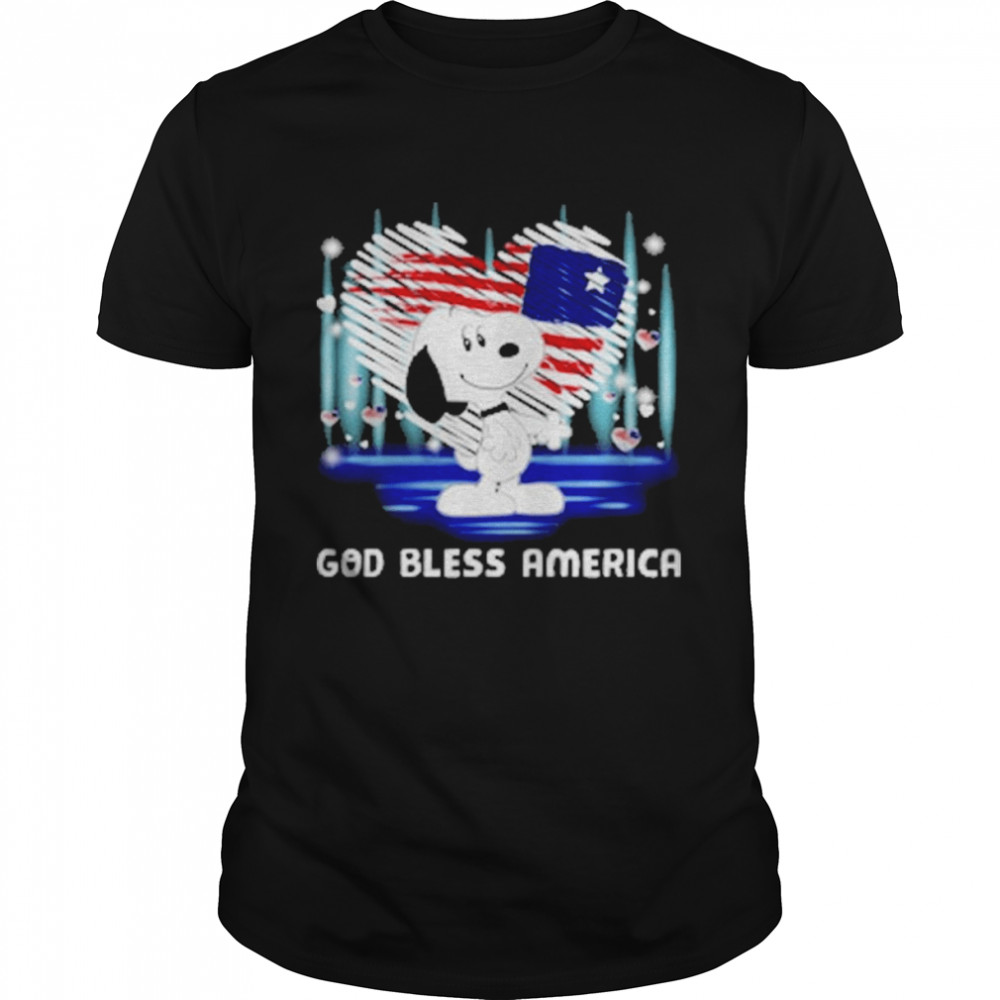Snoopy God Bless America Shirt