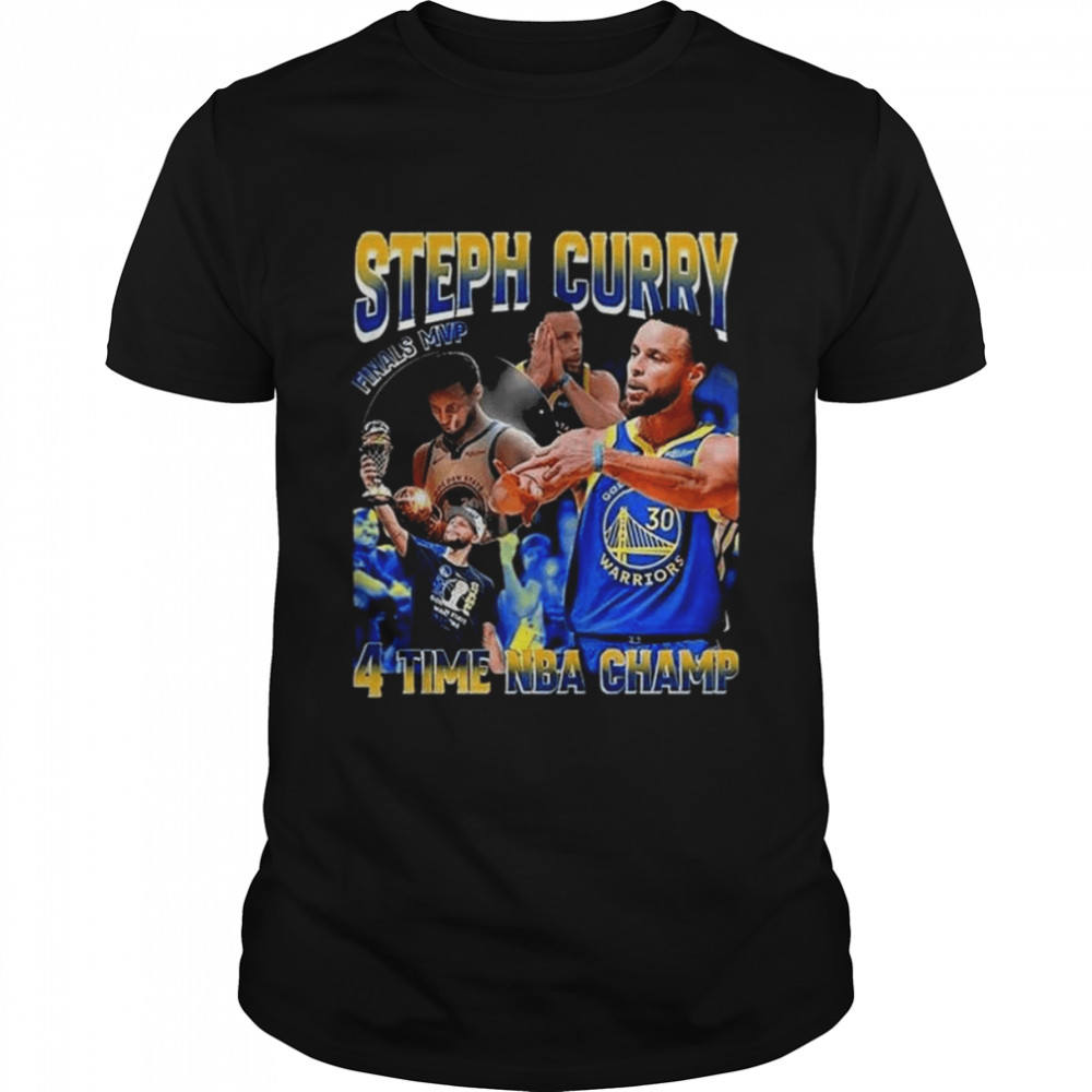 Steph Curry Mvp 4 Time Nba Finals Golden State Warriors Championship 2022 Shirt