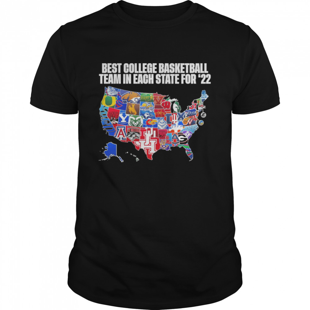 The Best College Basketball Team In Each State For 22 Shirt