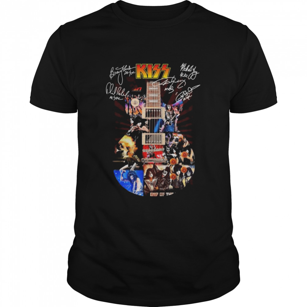 The Kiss Rock Band Guitar Signatures Shirt