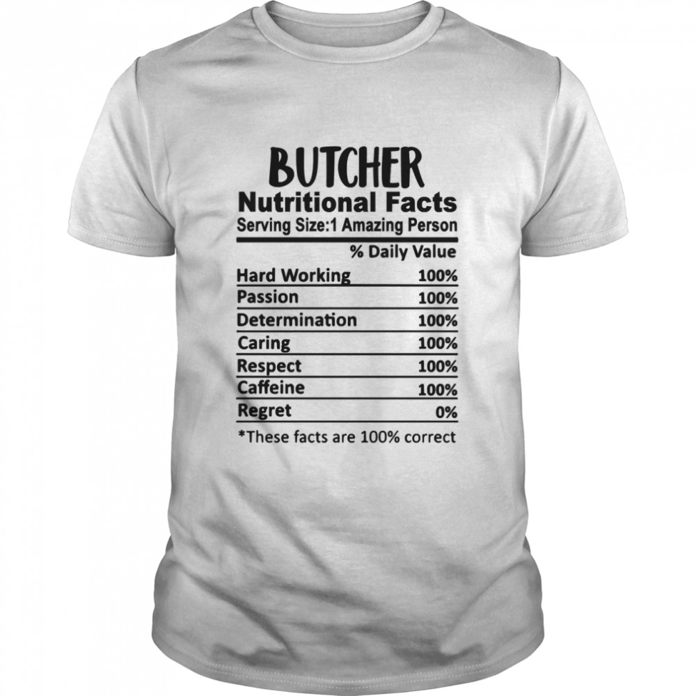 Butcher Nutrition Facts Funny Essential T-Shirt