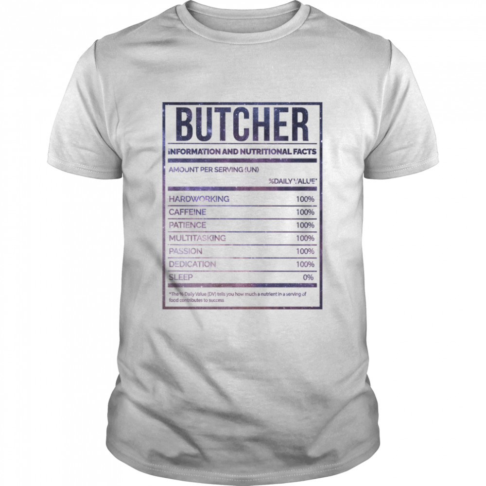 Butchery Nutrition Label Classic T-Shirt