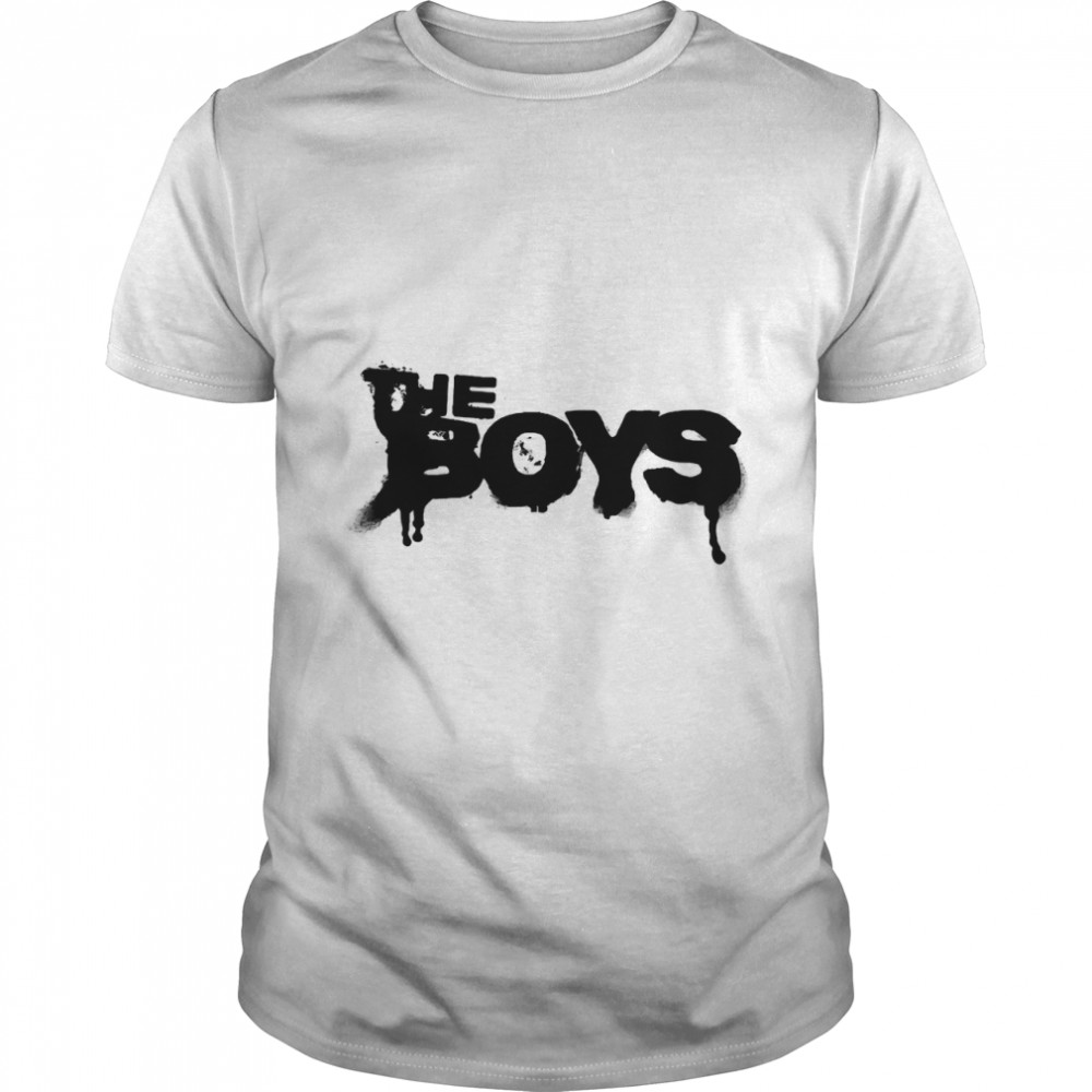 The Boys Black Typography Essential T-Shirt