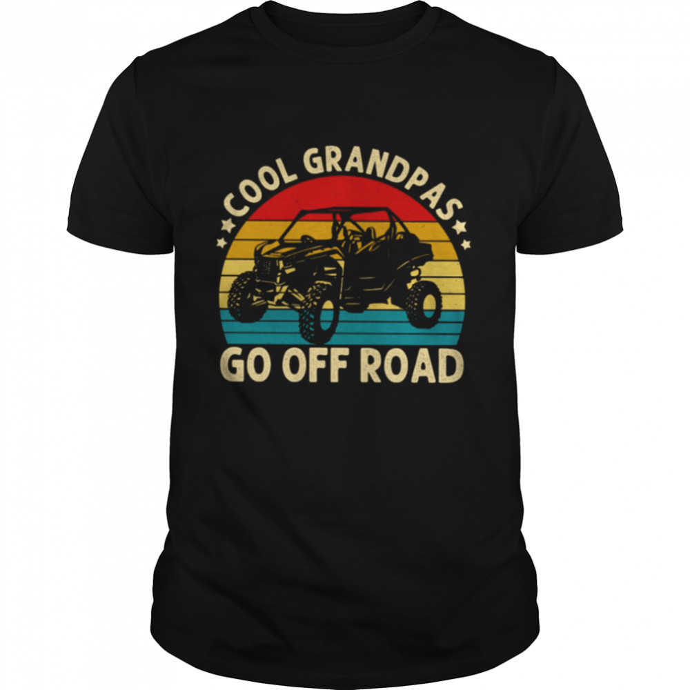 Cool Grandpas Go Off Road Side By Side SXS UTV Vintage Classic T- Classic Men's T-shirt
