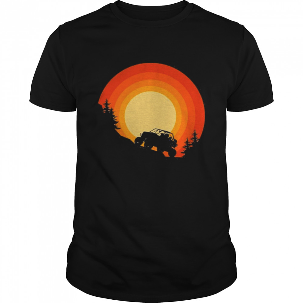 Road Quad Atv Sunset  Classic Men's T-shirt