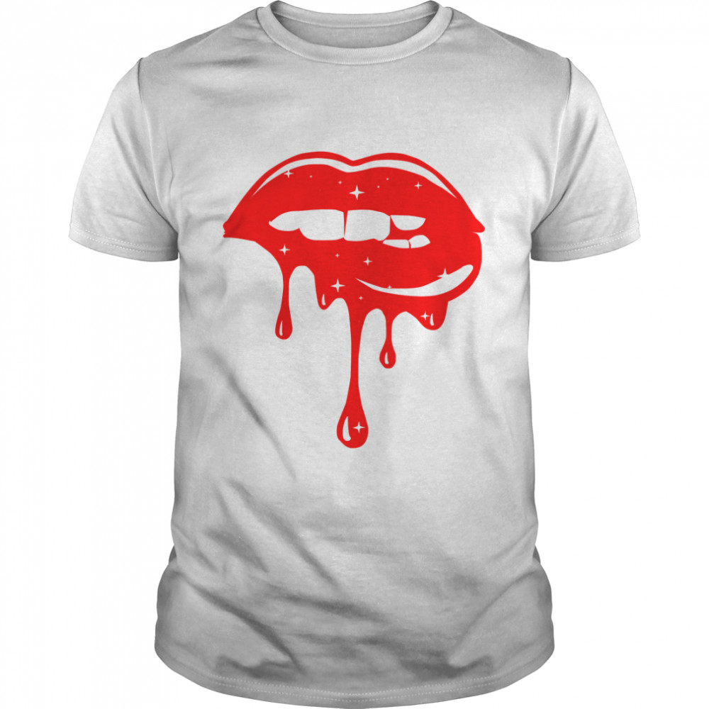 Romantic Dripping Lips - World Kiss Day Essential T- Classic Men's T-shirt