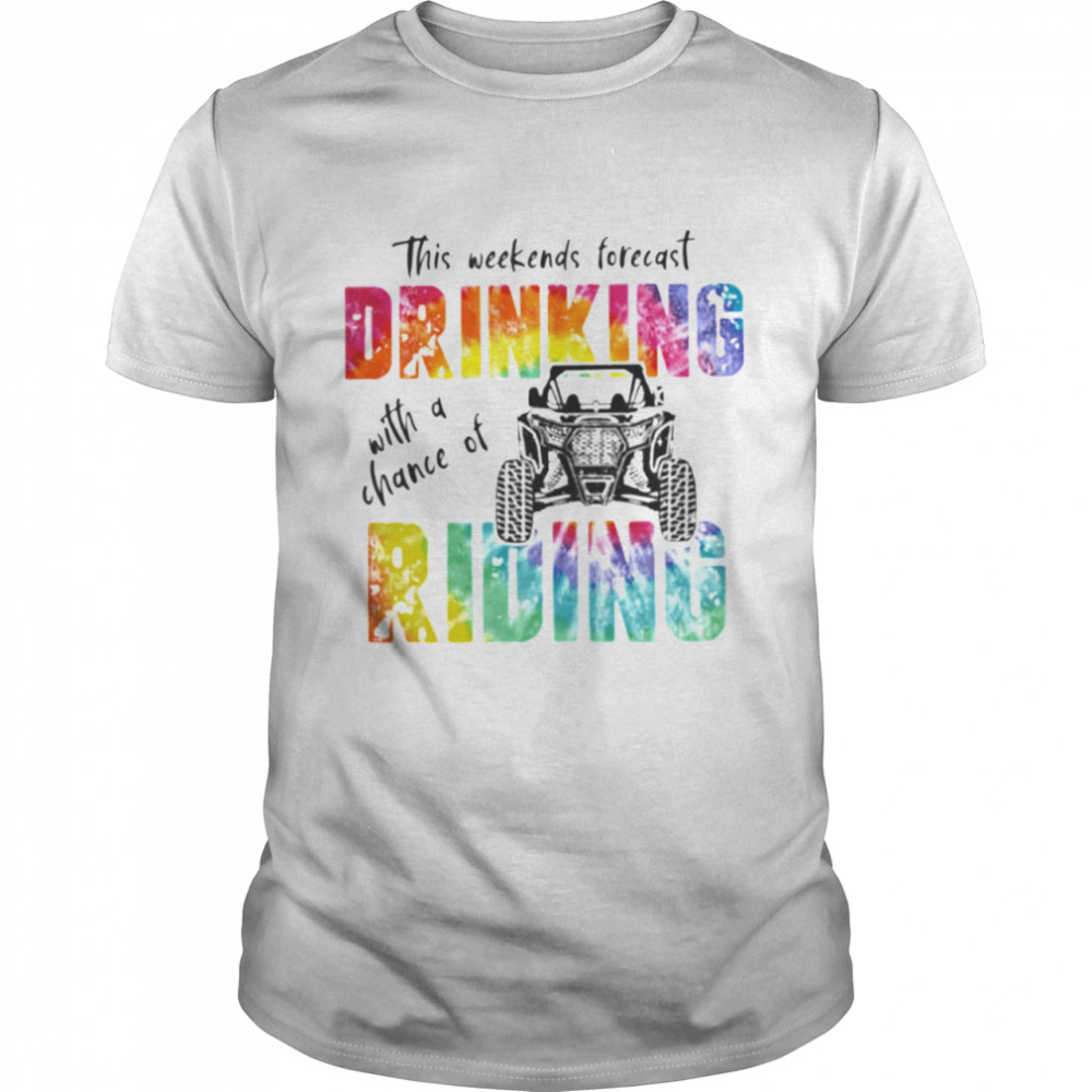 This Weekend Forecast Drinking with a Chance Of Riding shirt Classic Men's T-shirt