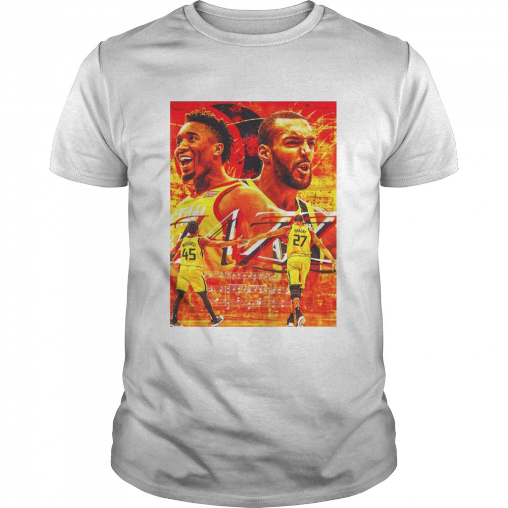 Donovan Mitchell And Basketball Rudy Gobert Shirt