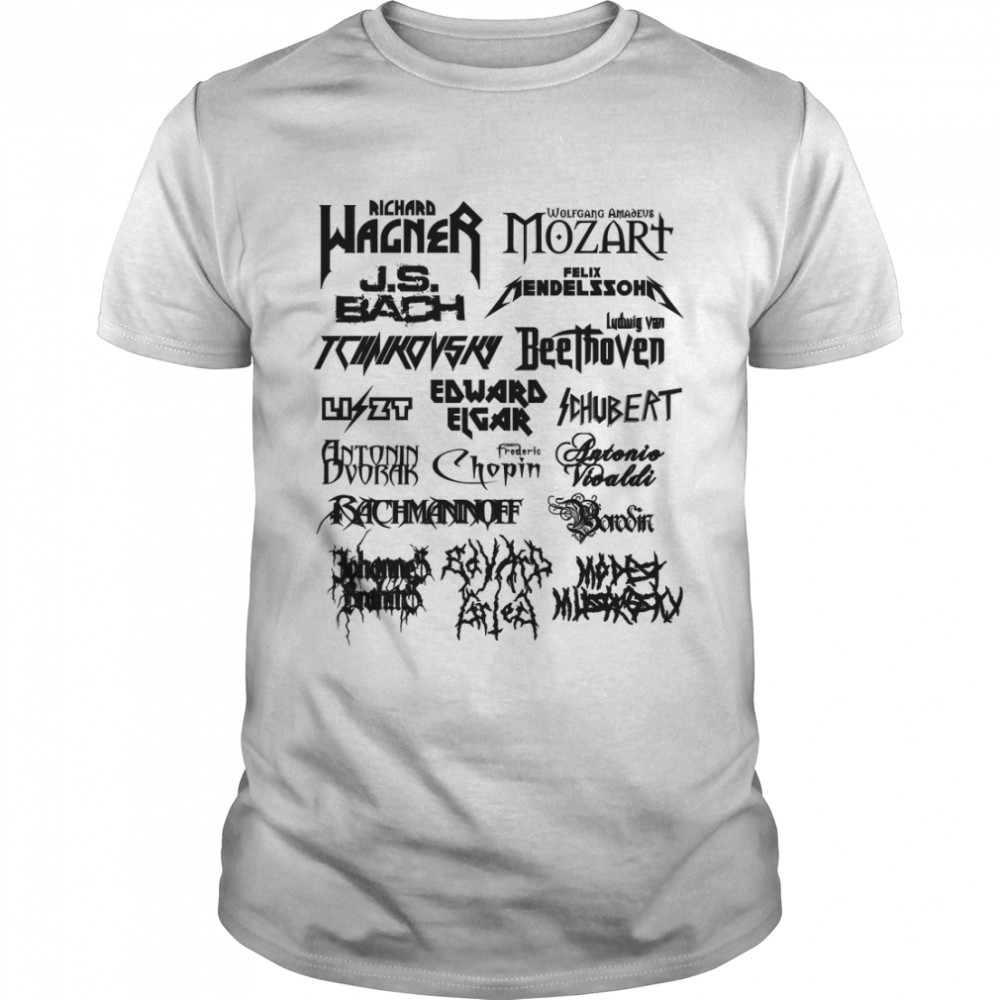 Heavy Metal-Style Classical Composers (Black) Essential T-Shirt