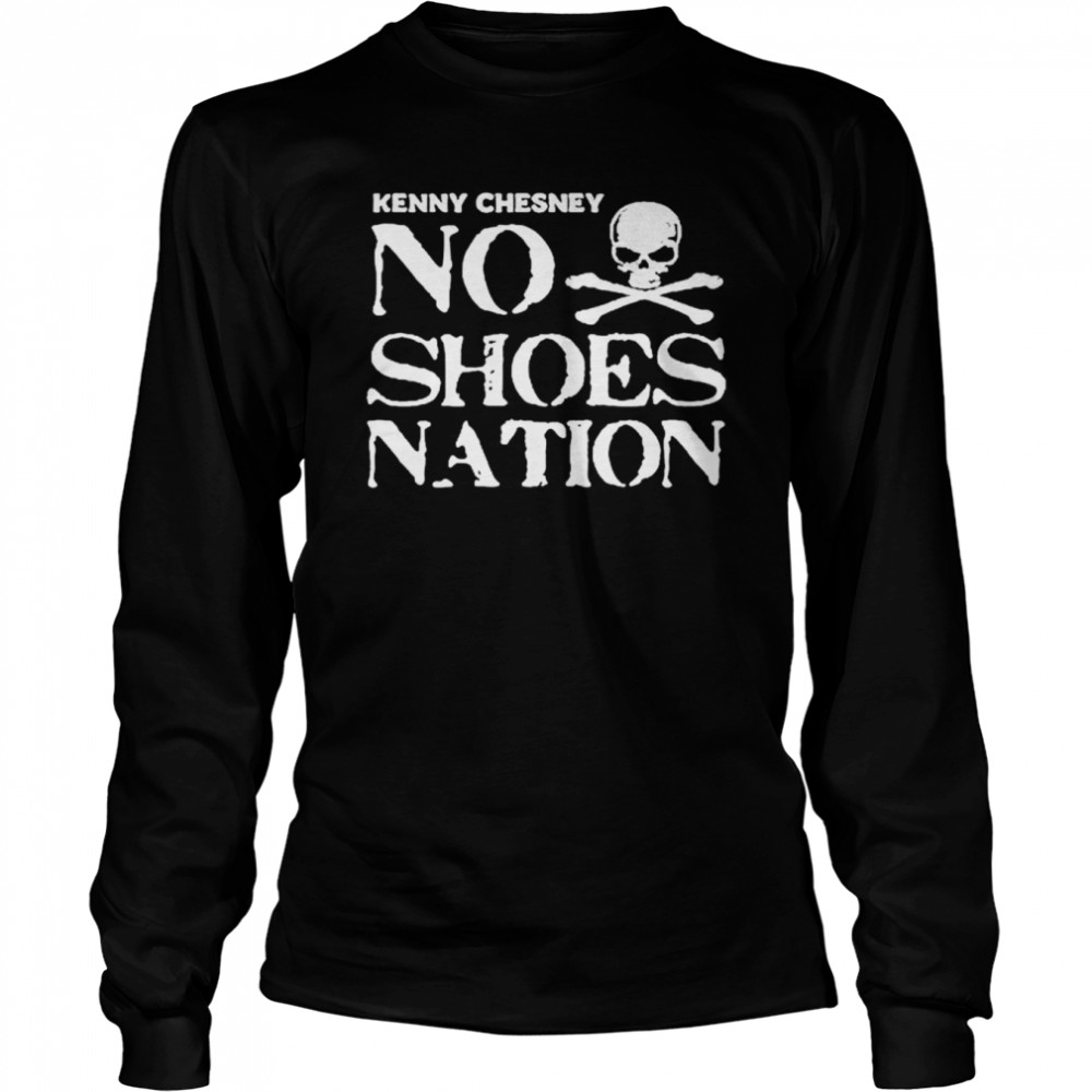 Kenny Chesney no shoes nation shirt Long Sleeved T-shirt