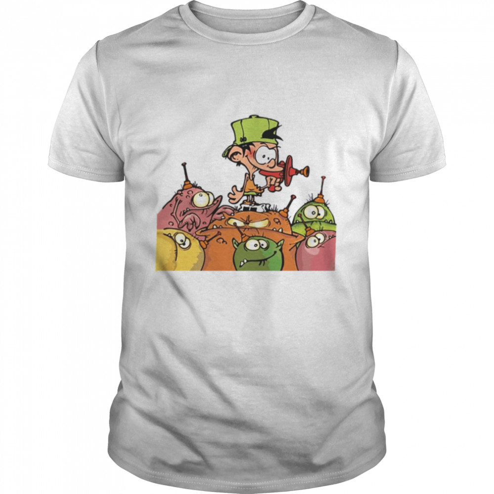 Kid Paddle Avec Des Monstres Classique Gaston Lagaffe shirt