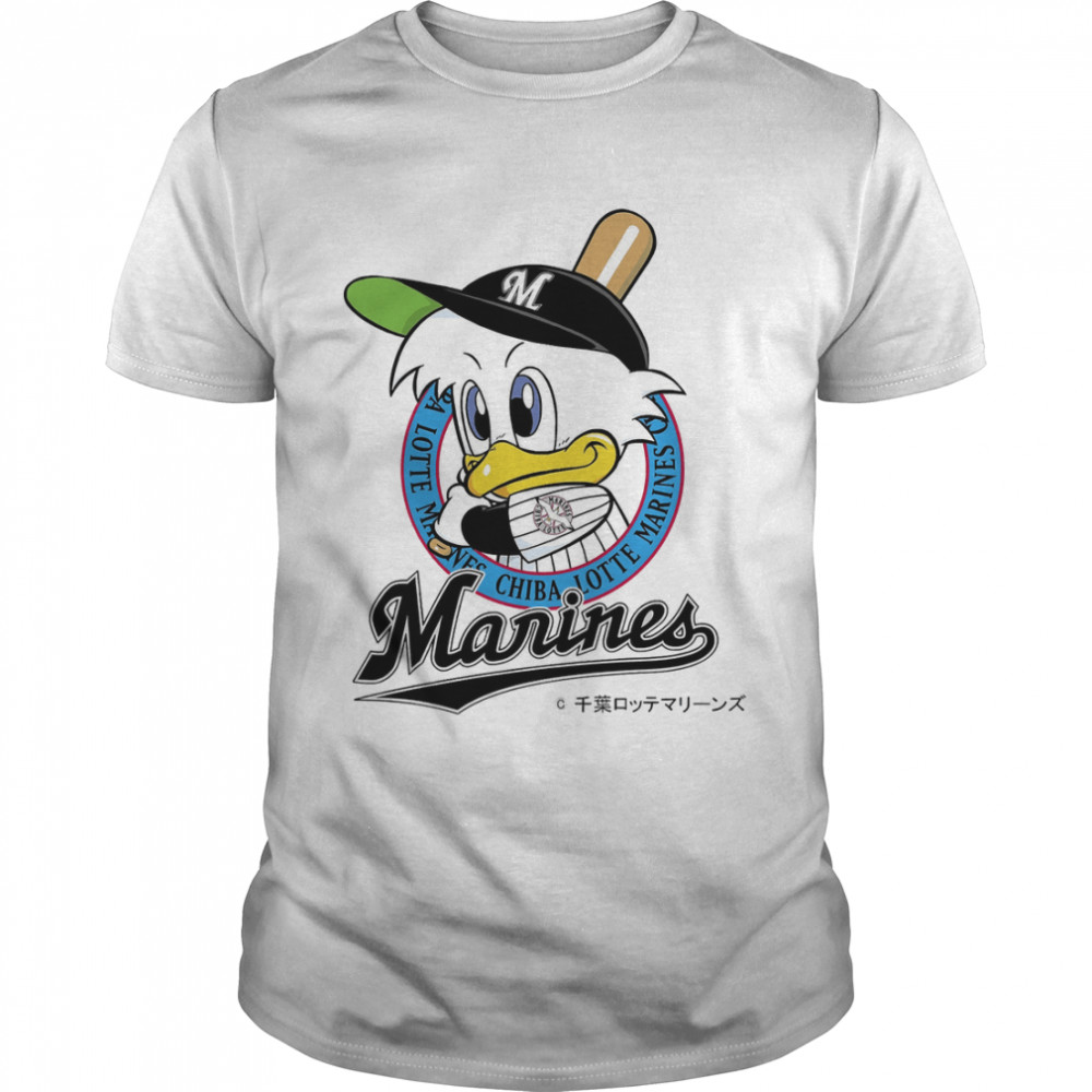 Lotte Marines Chiba Nippon Baseball NPB Logo Tohoku Classic T-Shirt