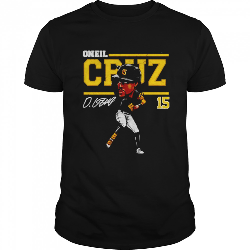 Oneil Cruz Pittsburgh Pirates Cartoon signature shirt