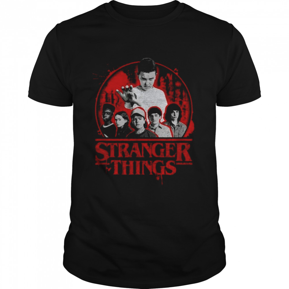Stranger Things 4 Group Shot Growing Up Shirts