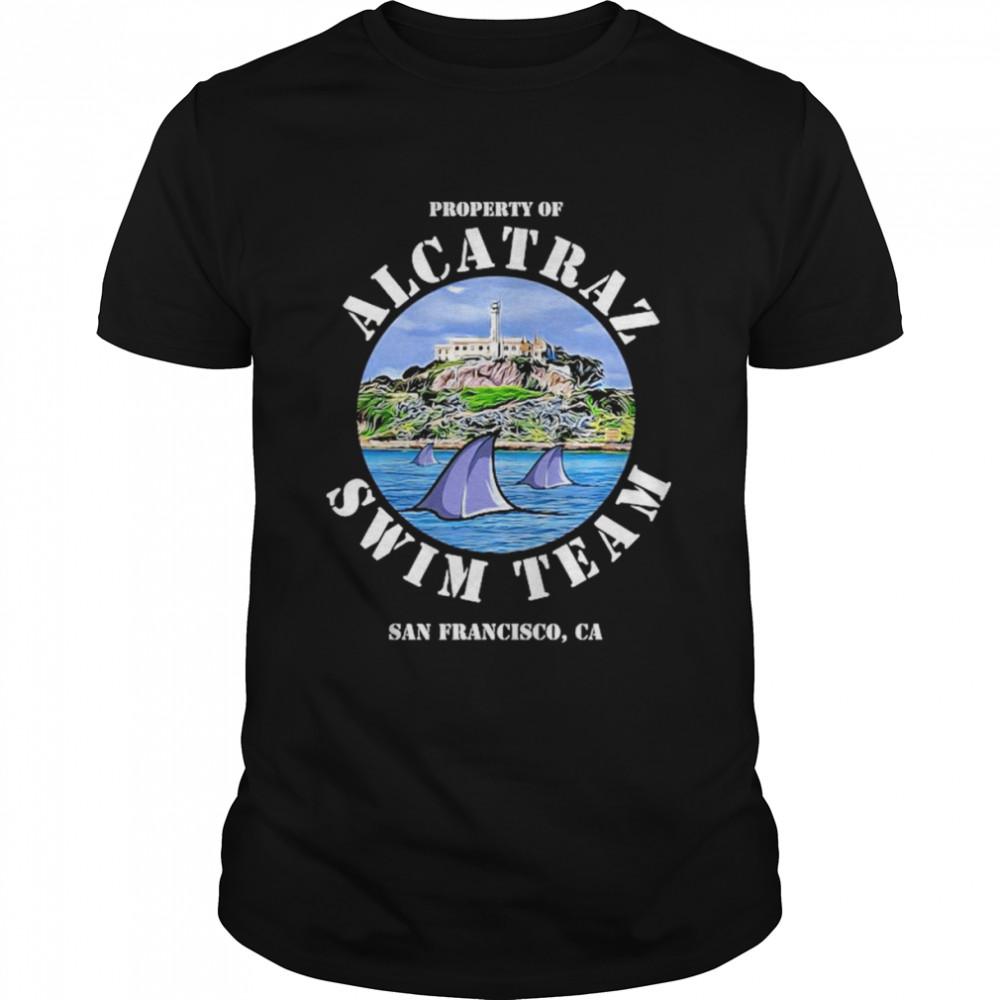 Alcatraz Island Escape Swim Team Shark Apparel Shirt