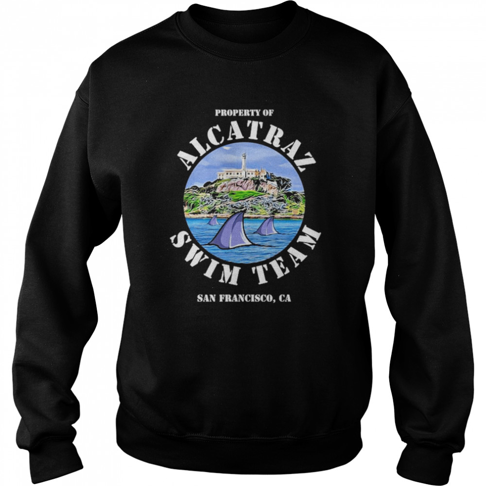 Alcatraz Island Escape Swim Team Shark Apparel  Unisex Sweatshirt