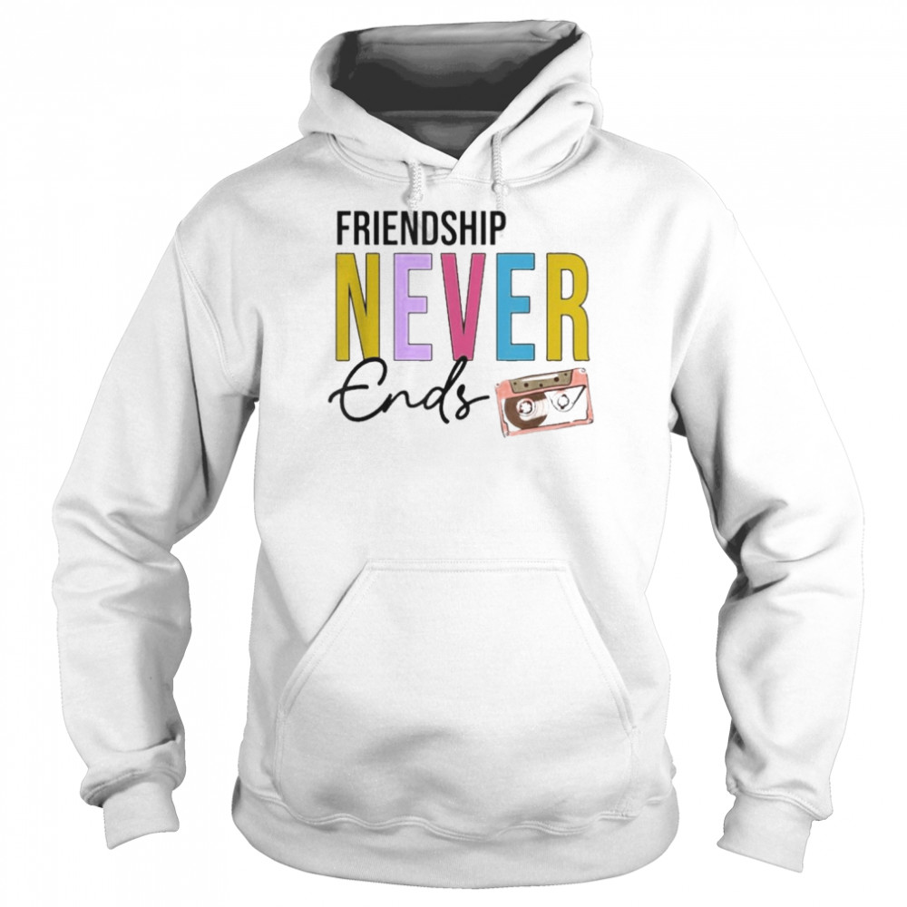 Friendship Never Ends Cassette 90’s Bachelorette Matching  Unisex Hoodie