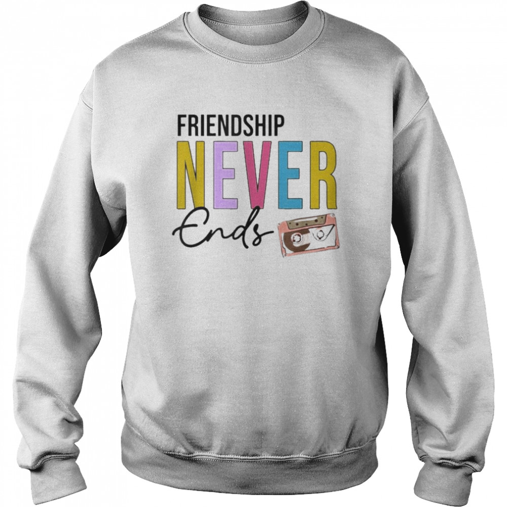 Friendship Never Ends Cassette 90’s Bachelorette Matching  Unisex Sweatshirt
