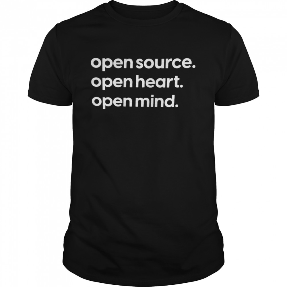 Open source open heart open mind shirt Classic Men's T-shirt