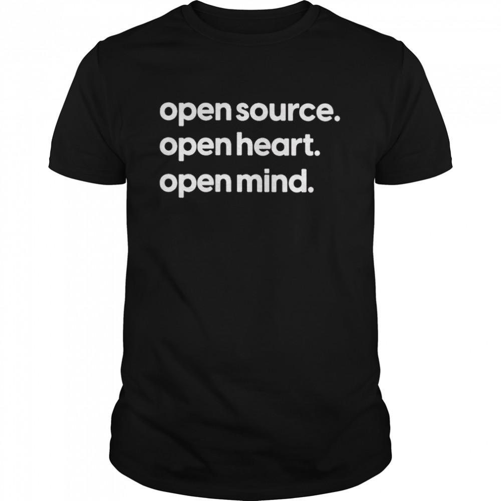 Peer richelsen open source open heart open mind shirt Classic Men's T-shirt