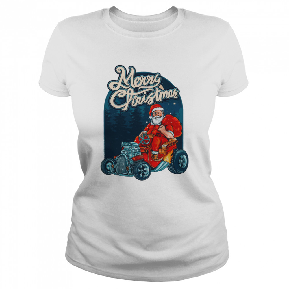 Santa Merry Christmas Art shirt Classic Women's T-shirt