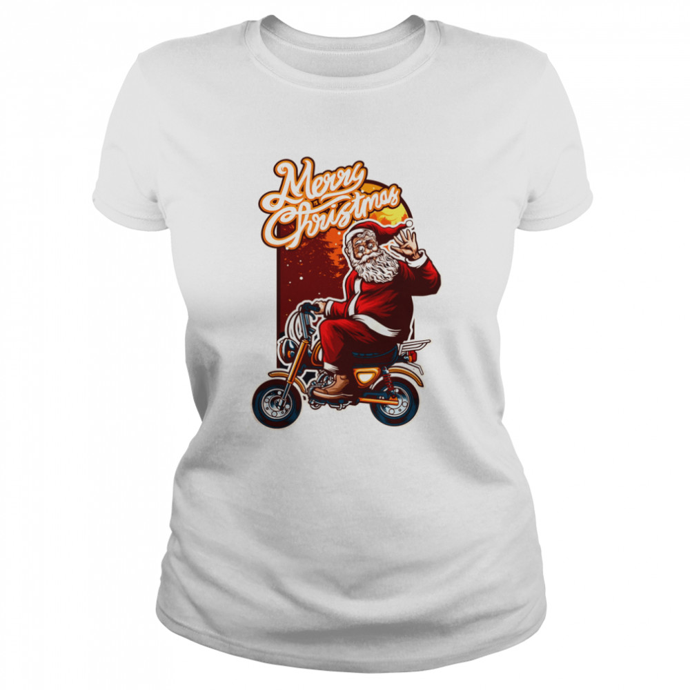 Santa Merry Christmas shirt Classic Women's T-shirt