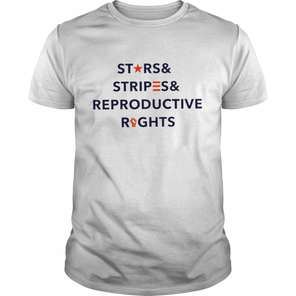 Stars Stripes Reproductive Rights funny T-shirt